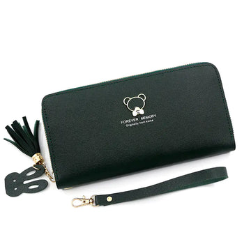 Women's Long Zipper Clutch Wallet with Multi-card Slots
