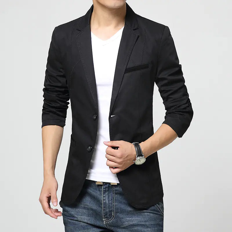 Casual Slim Fit Men's Washable Cotton Blazer