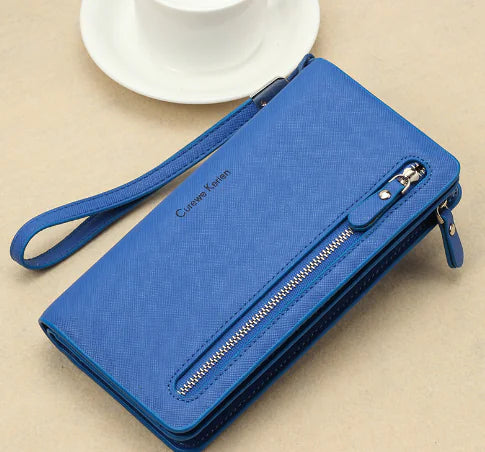 Multi-functional Women's Long Zipper Wallet & Phone Bag
