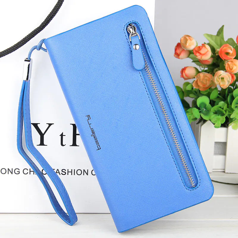 Multi-functional Women's Long Zipper Wallet & Phone Bag
