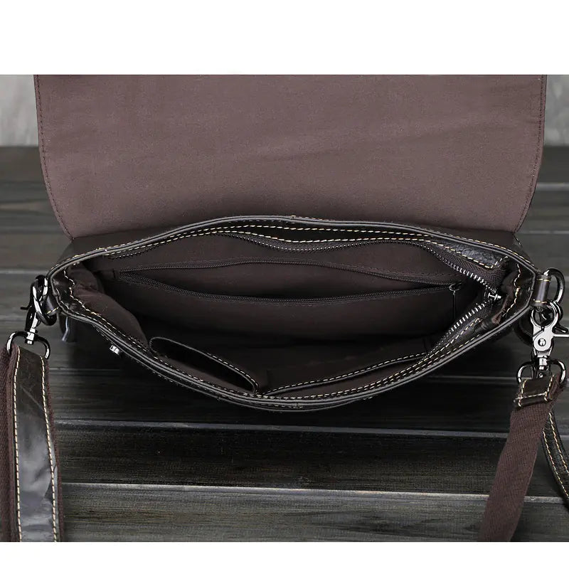 Sleek Leather Travel Bag