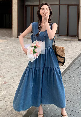 Denim Strap Dress for Women