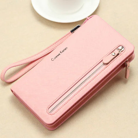 Multi-functional Women's Long Zipper Wallet & Phone Bag