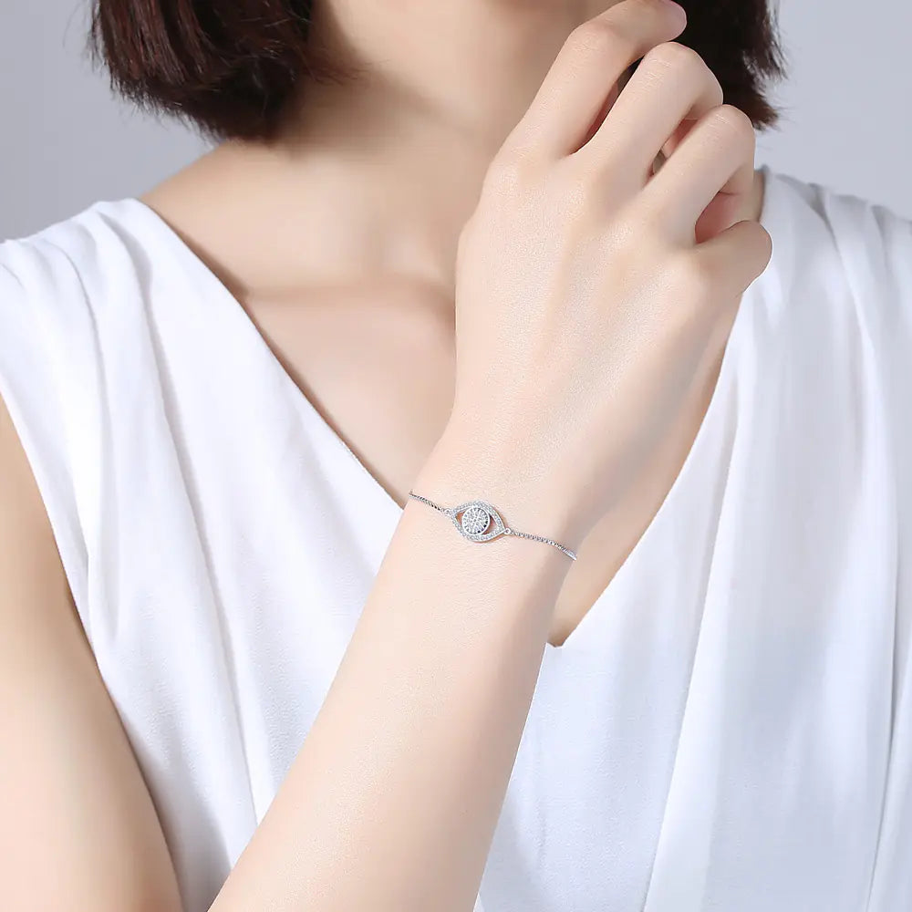 Evil Eye Bracelet with Diamonds