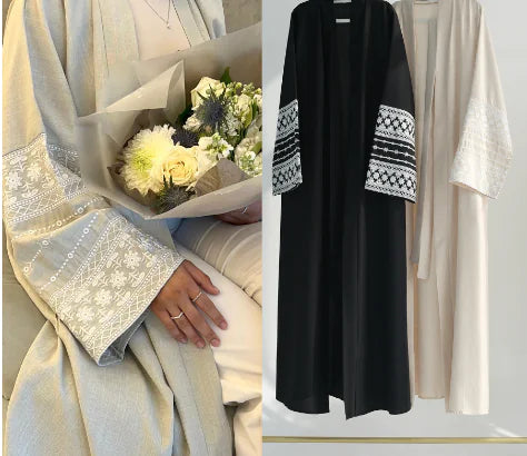 Loriya 2024 Elegant Embroidered Cardigan Robe LR701