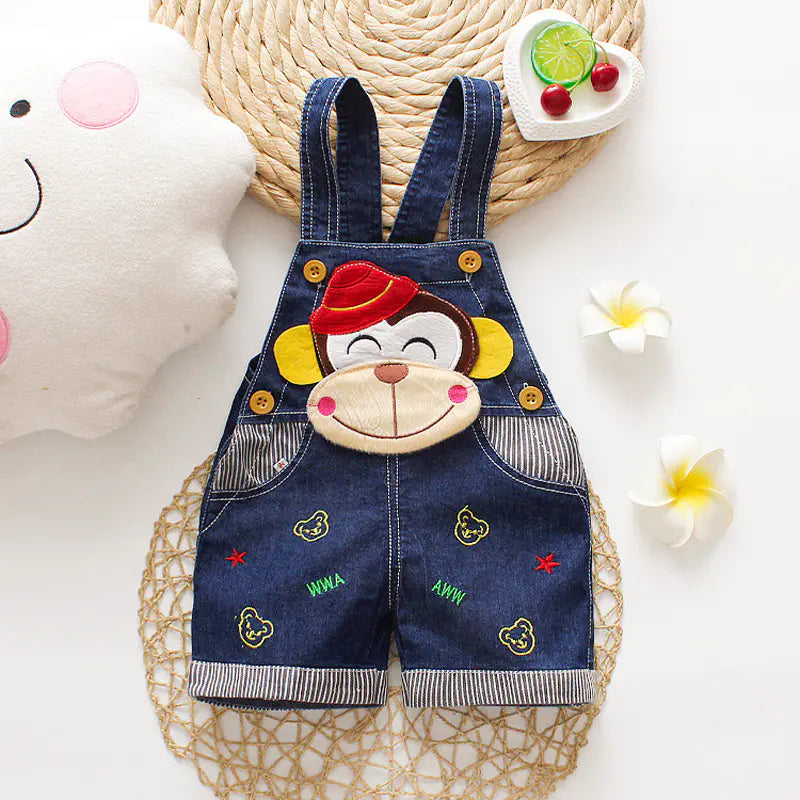 Kids' Denim Overalls and Shorts for Boys and Girls