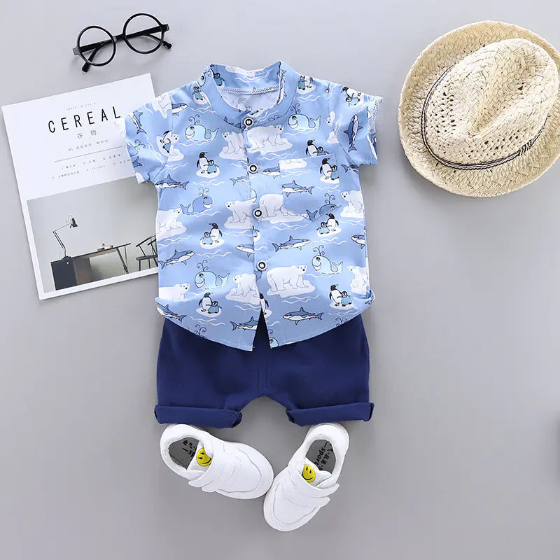 2020 Summer Korean Style Boys' Baby Clothing Set