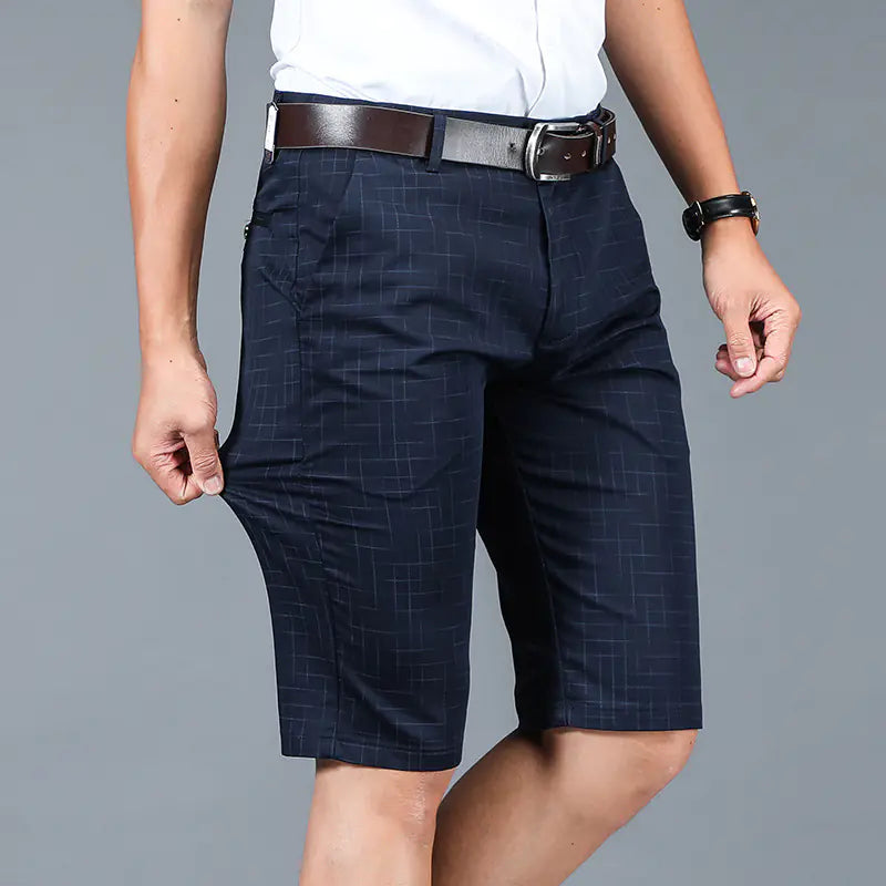 High-Waisted Loose-Fitting Straight-Leg Trousers