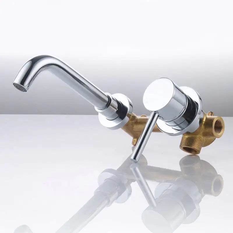 Black Frosted Concealed Basin Recessed Faucet