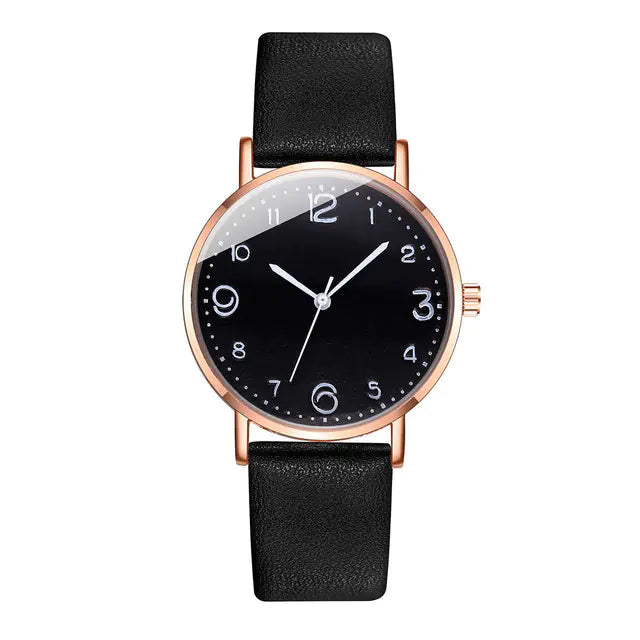 Ultra-thin Multicolor Dial Women's Watch in Korean Style