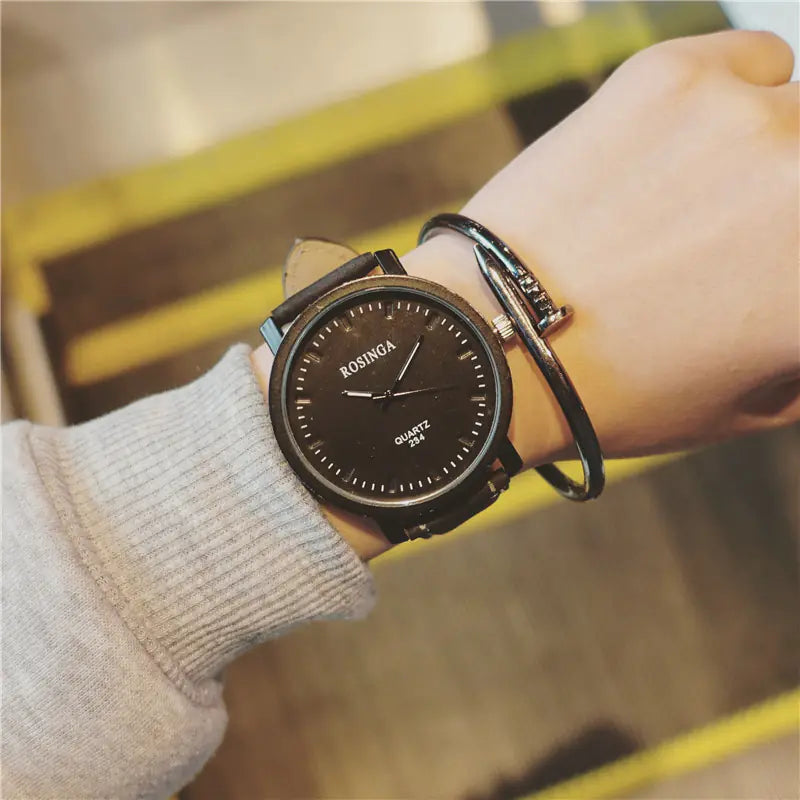 Korean Style Sanded Leather Couple Watches (Unisex)