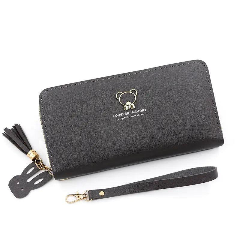 Women's Long Zipper Clutch Wallet with Multi-card Slots