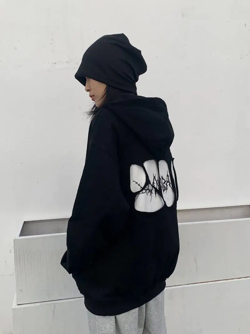 Trendy Hooded Korean Style Loose Top for Students