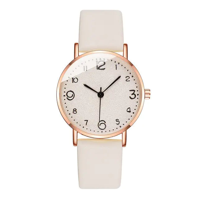 Ultra-thin Multicolor Dial Women's Watch in Korean Style