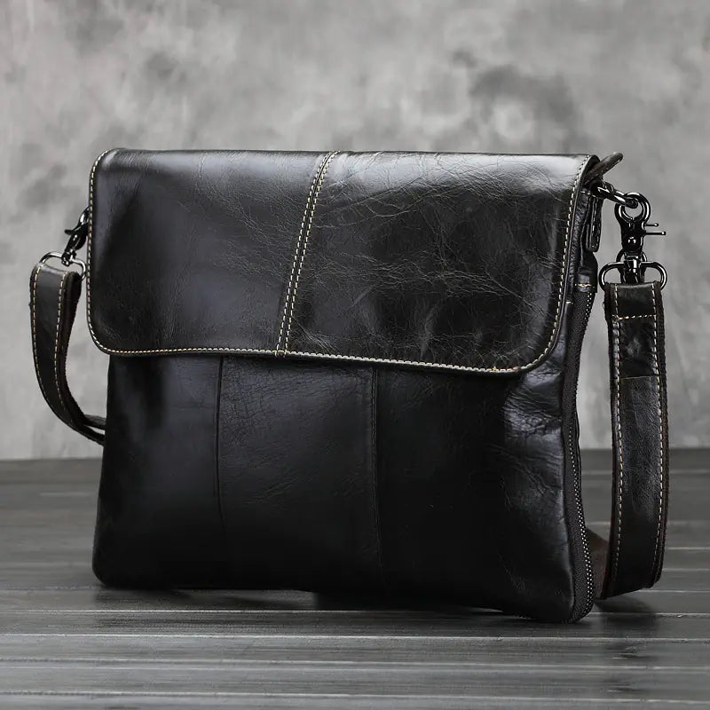 Sleek Leather Travel Bag