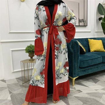 Eastern Embroidered Patch Cardigan