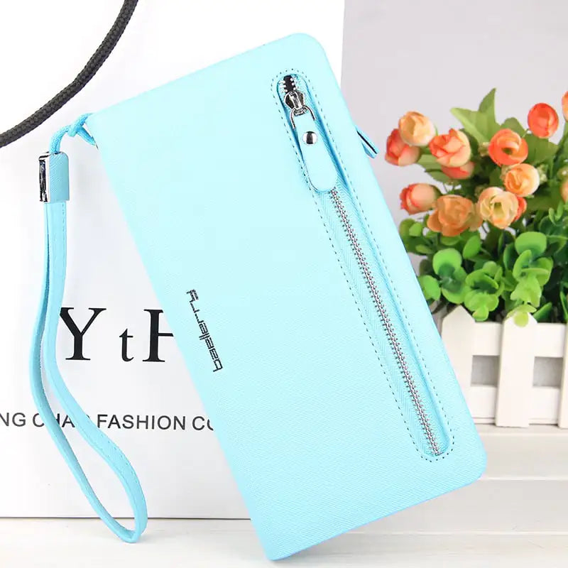 Multi-functional Women's Long Zipper Wallet & Phone Bag