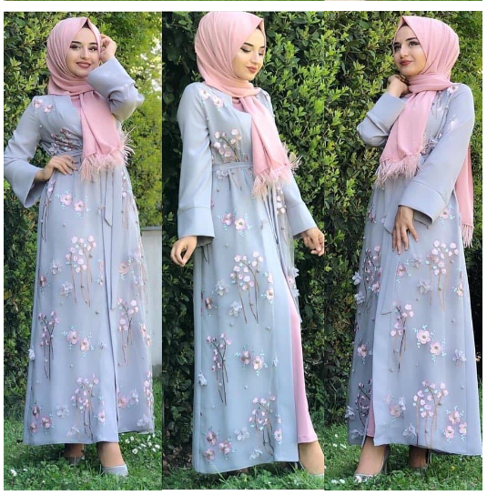 Middle Eastern Arab Dresses with Elegant Embroidery (One Set)