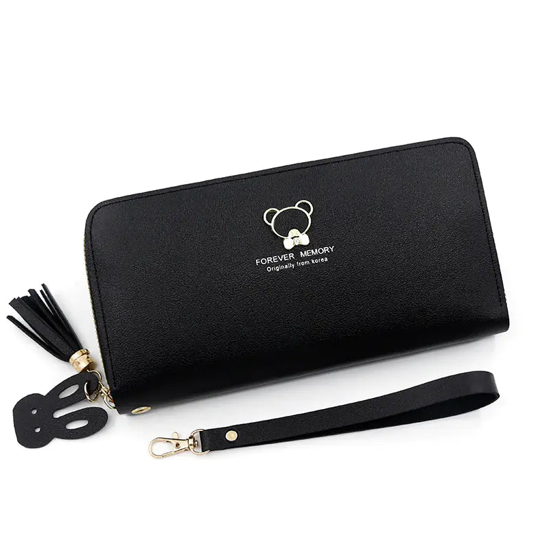 Women's Long Zipper Clutch Wallet with Multi-card Slots