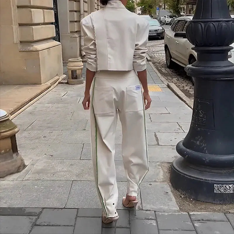 2023 Autumn Fashion Colorful Blazer and Pants Set