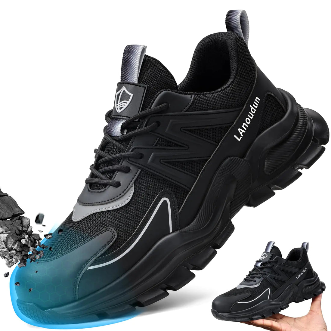Steel Toe Shoes for Men Women Work Shoes Sneakers Comfortable Lightweight Safety Shoes