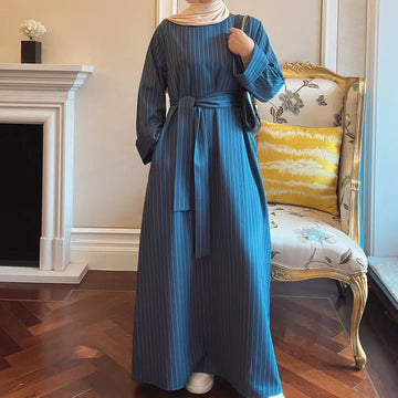 Middle East Stripe Tunneled Dress for Women
