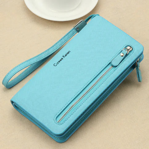Multi-functional Women's Long Zipper Wallet & Phone Bag