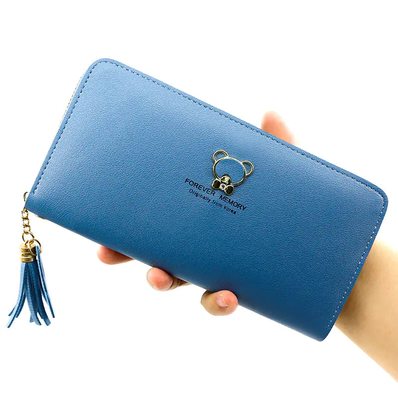 Women's Long Zipper Clutch Wallet with Multi-card Slots