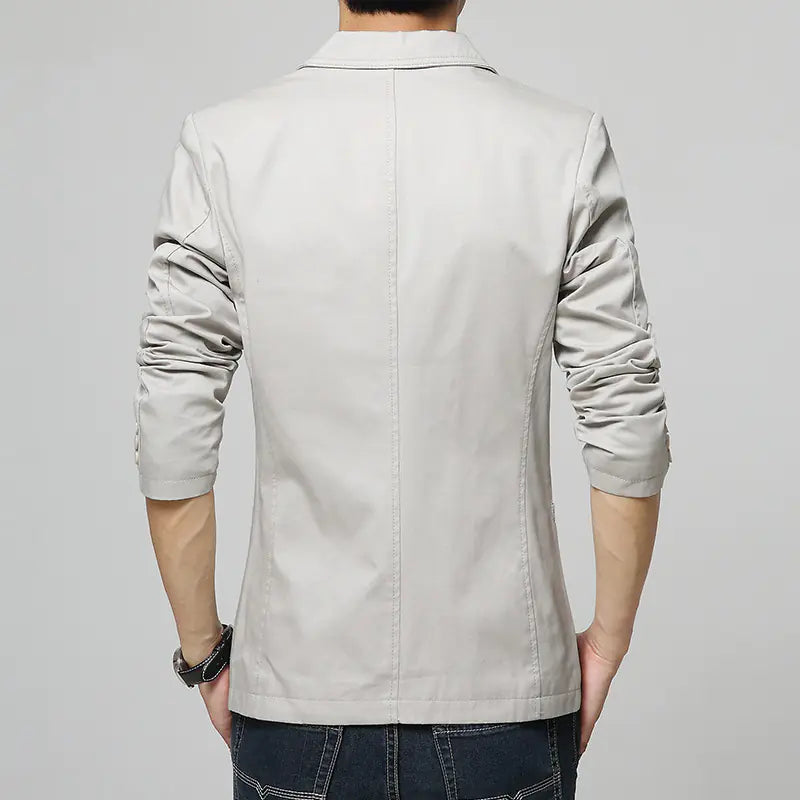 Casual Slim Fit Men's Washable Cotton Blazer