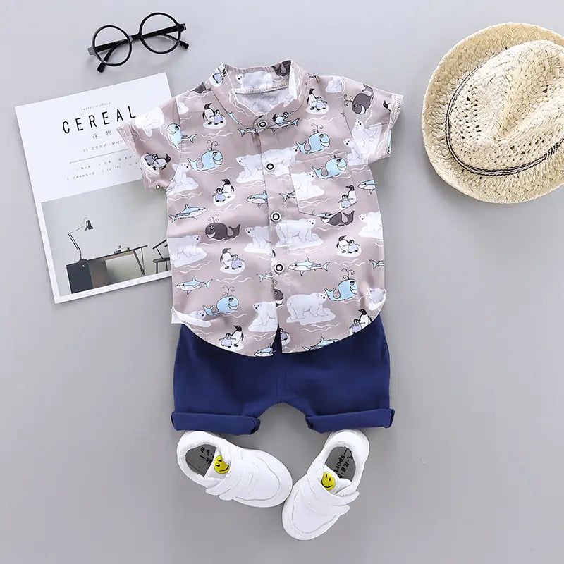 2020 Summer Korean Style Boys' Baby Clothing Set