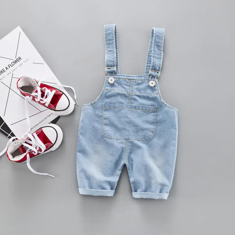 Summer Kids' Denim Overalls and Shorts for Boys and Girls