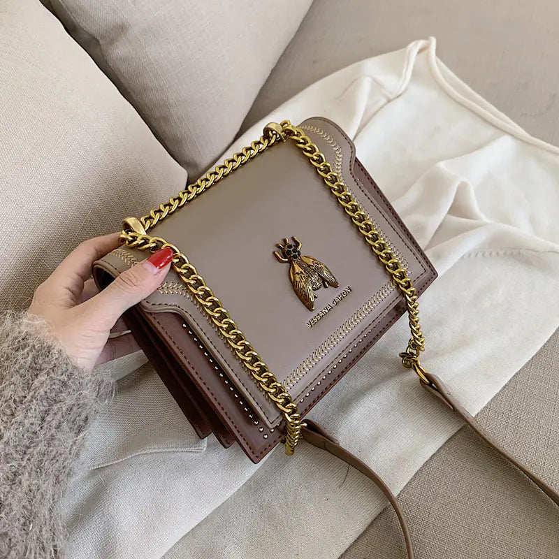 Women's Chain Strap Shoulder Bag, Small Crossbody Bag