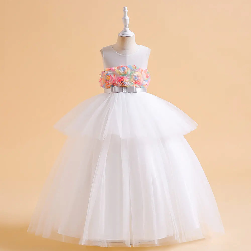 Kids' Casual Solid Color Dress for Fashionable Wear