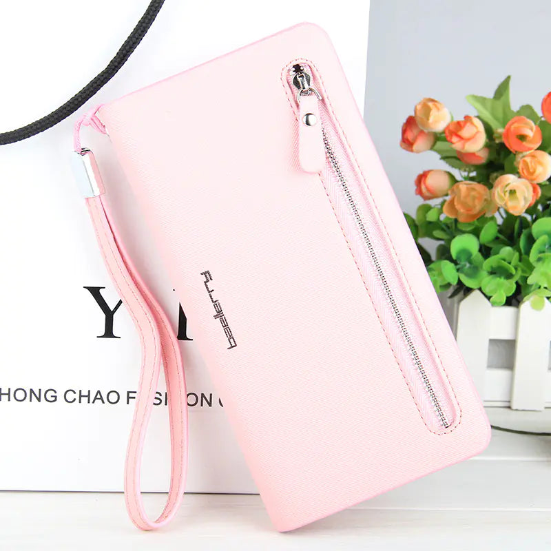 Multi-functional Women's Long Zipper Wallet & Phone Bag