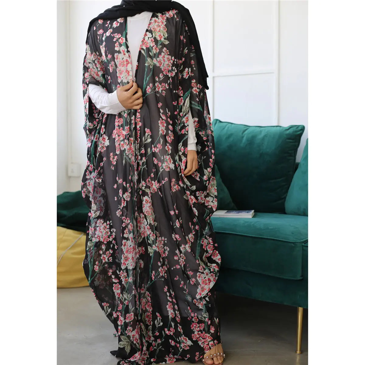 Slim Bat Sleeve Thin Robe for Girls