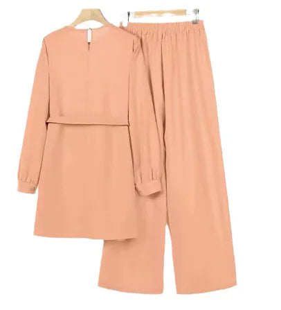 Plus Size Two-Piece Arabic Muslim Women's Outfit