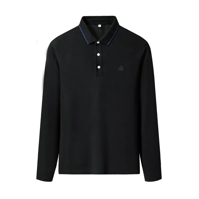 Slim Fit Long Sleeve Polo Shirt