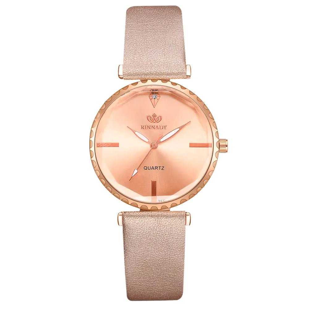 Women's Rhinestone Quartz Watch with Water Drop Dial