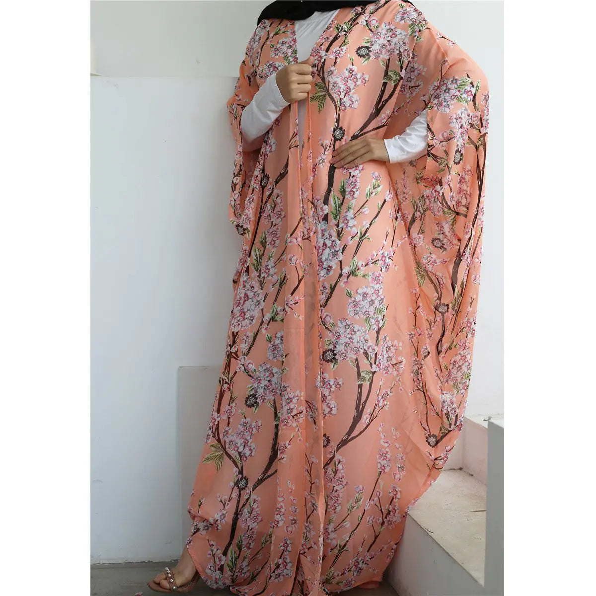 Slim Bat Sleeve Thin Robe for Girls