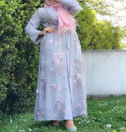 Middle Eastern Arab Dresses with Elegant Embroidery (One Set)