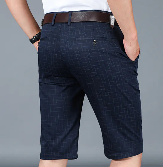 High-Waisted Loose-Fitting Straight-Leg Trousers