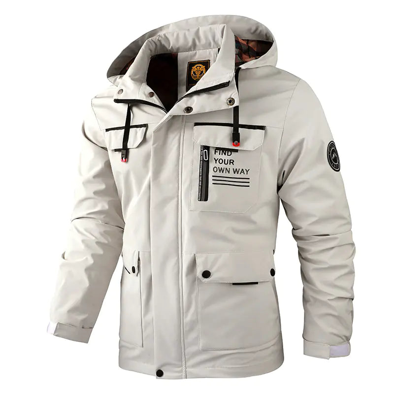 Men's Plus Size Hooded Jacket for Autumn & Winter