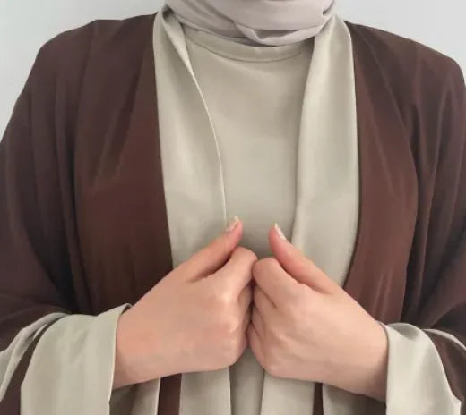 Two-Piece Abaya Long Dress