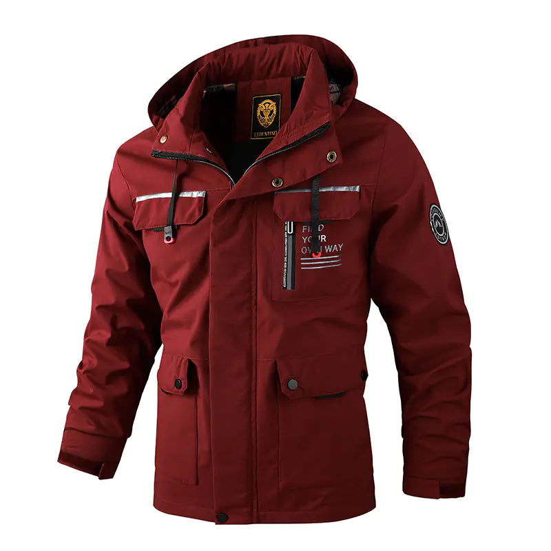 Men's Plus Size Hooded Jacket for Autumn & Winter