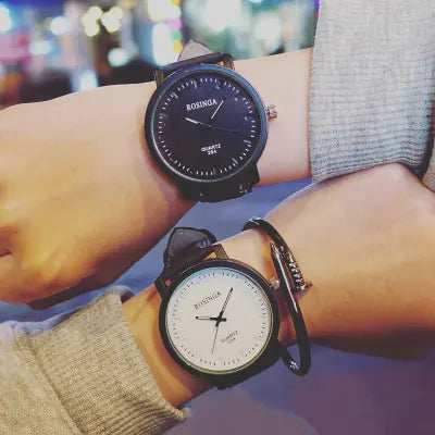 Korean Style Sanded Leather Couple Watches (Unisex)