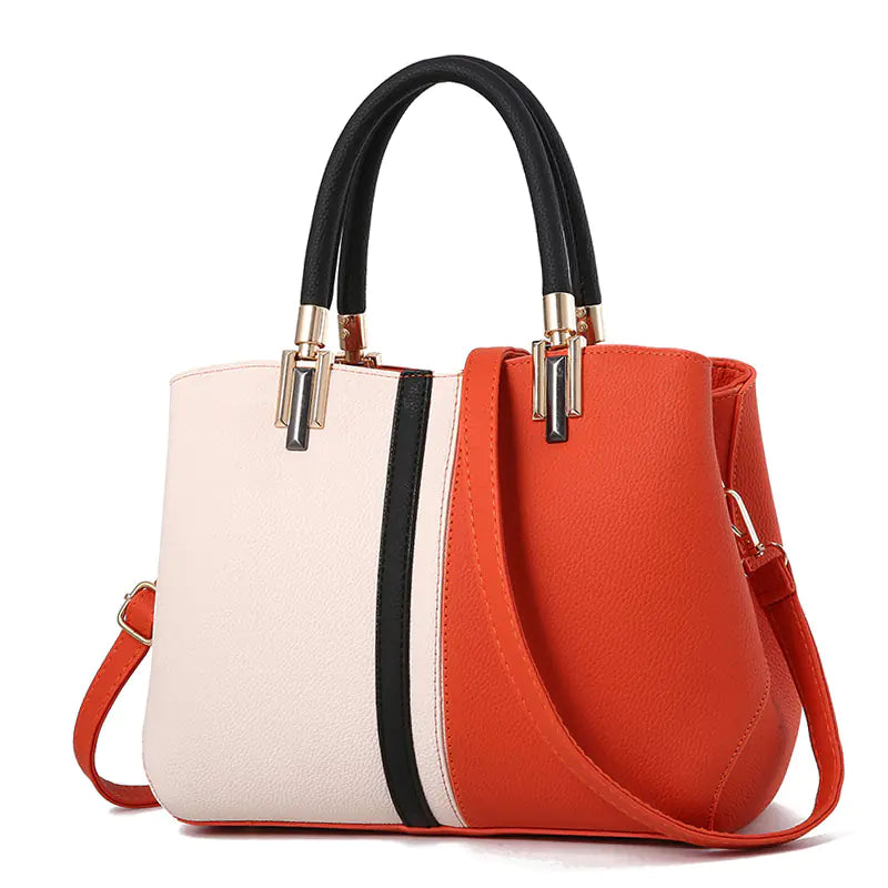 Women's Chic Color Block Tote - Everyday Style