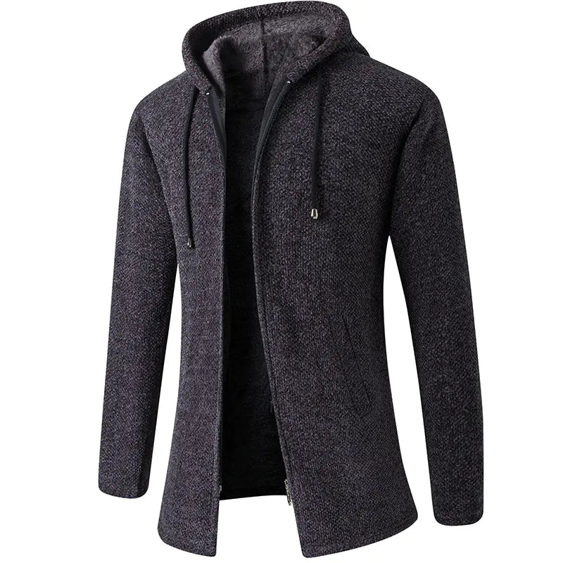 Men's Thick Fleece Hoodie Casual Coat for Fall/Winter