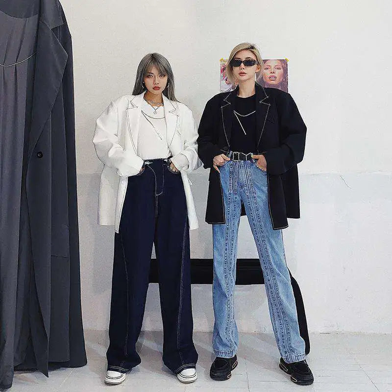 Slimming Loose Straight-leg Wide-leg Pants