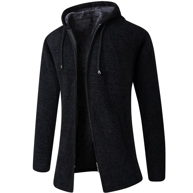 Men's Thick Fleece Hoodie Casual Coat for Fall/Winter
