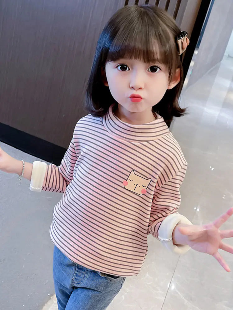 Girls' Plus Fleece Sweater for Kids' Wear
